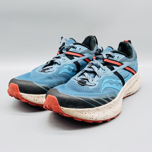 Saucony Shoes Womens 7.5 Blue Endorphin Trail PWRRUN ProTech Running Sneakers - Picture 2 of 10